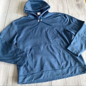 Under Armour blue hooded sweatshirt
